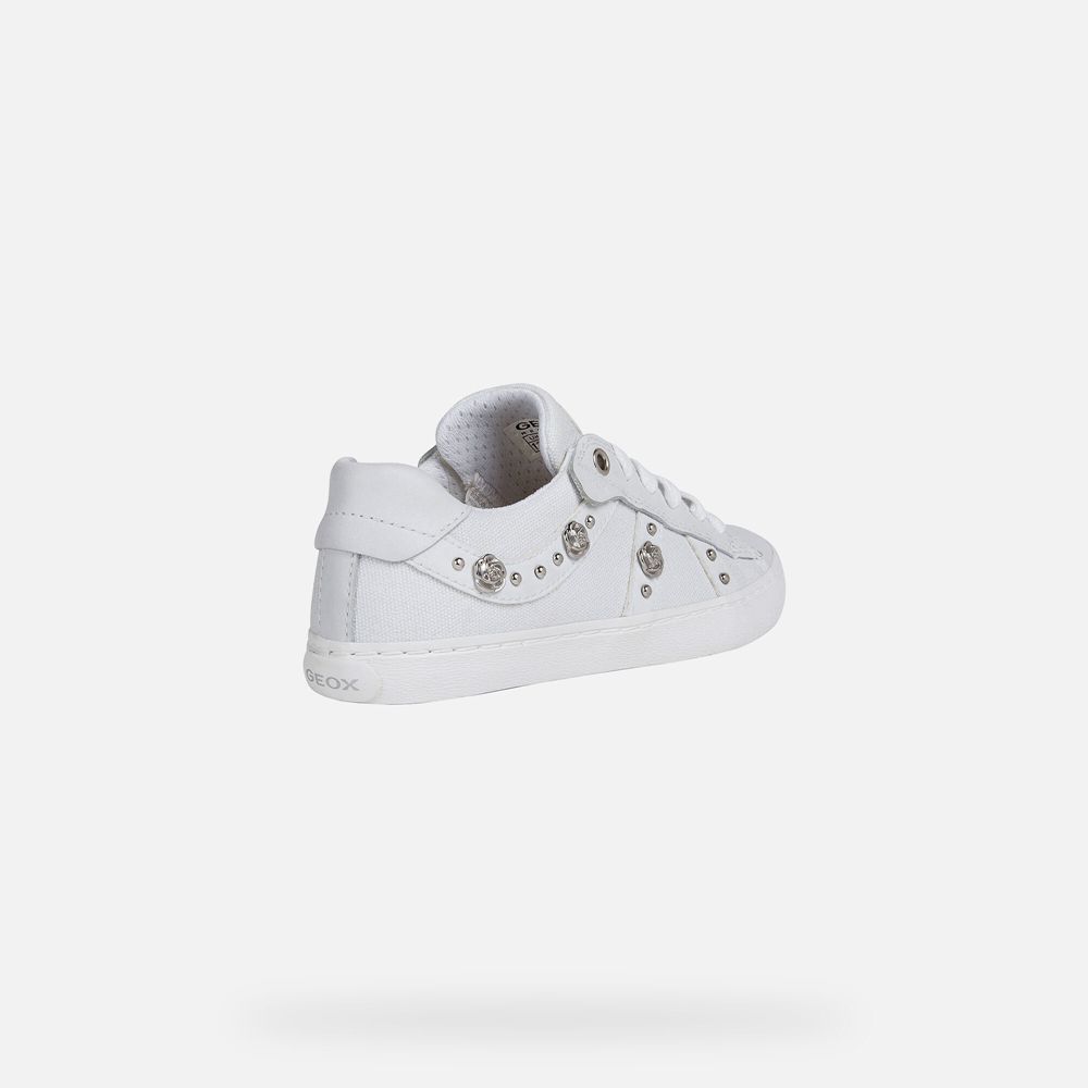 Geox Sneakers White Kilwi - Geox Girls Shoes - DBKVQA023